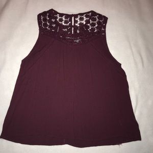 Dark plum blouse